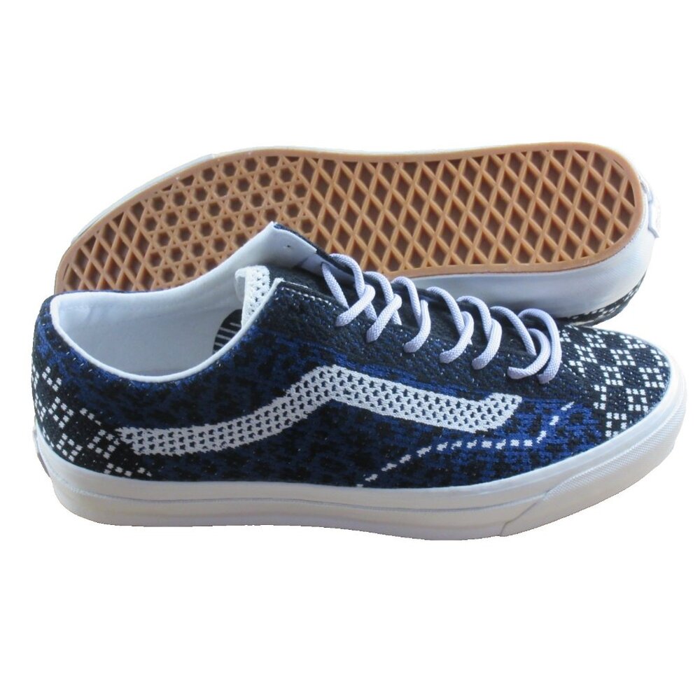 Vans Men's Lx Old Skool 36 Premium Skate shoes Cheetah Navy Blue Sizes NIB - Picture 3 of 7